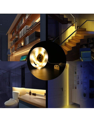 Luz de Armario LUXJET 1M LED Recargable con Sensor de Movimiento