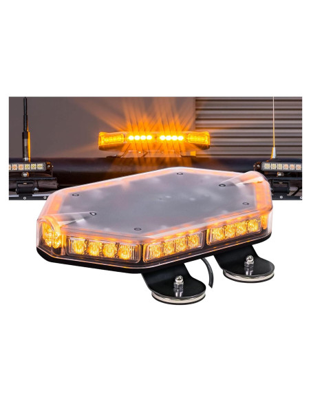 LAMPHUS Mini Luz Estroboscópica LED 30.48 cm 40W Ámbar