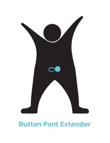 Extensor de Botón de Pantalón Flexible Más de Mí - Azul