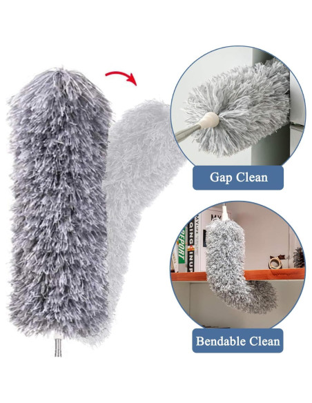 Plumero Extensible MIZIKUSON de Microfibra 254 cm Lavable