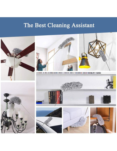 Plumero Extensible MIZIKUSON de Microfibra 254 cm Lavable