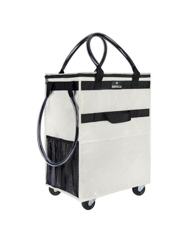 Bolsa de Compras Reutilizable con Ruedas Mrinca Grande Beige