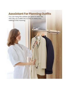 Varilla de Valet Retráctil Supforce 30.48 cm Aluminio Dorado 2