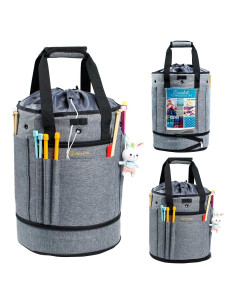 Organizador de Bolsa de Croché Expandible MYBAGZING - Gris