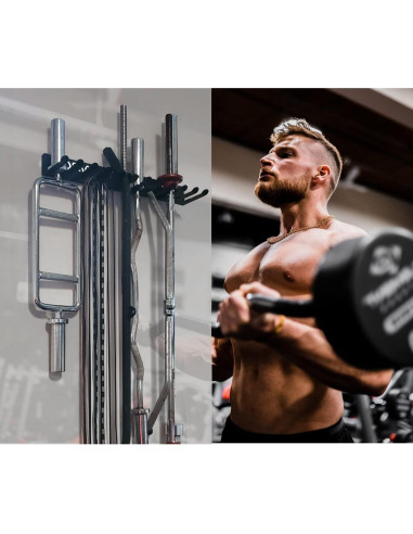 Estante de Almacenamiento Poskad para Gimnasio 8 Ganchos Acero