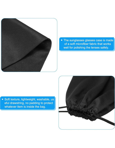 Bolsa para Gafas de Esquí PATIKIL - Funda Microfibra 24x14cm