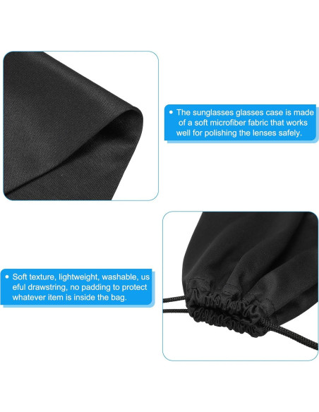 Bolsa para Gafas de Esquí PATIKIL - Funda Microfibra 24x14cm