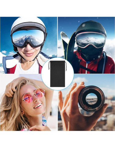 Bolsa para Gafas de Esquí PATIKIL - Funda Microfibra 24x14cm