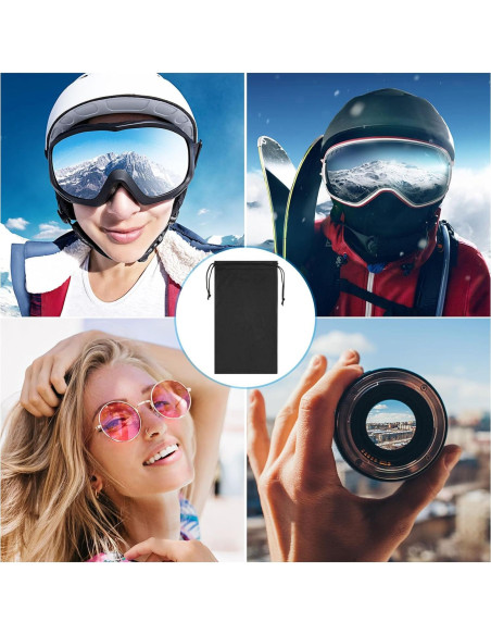 Bolsa para Gafas de Esquí PATIKIL - Funda Microfibra 24x14cm