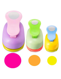 Perforadoras de Papel Chengu 3 Piezas 2 y 5 cm Manualidades