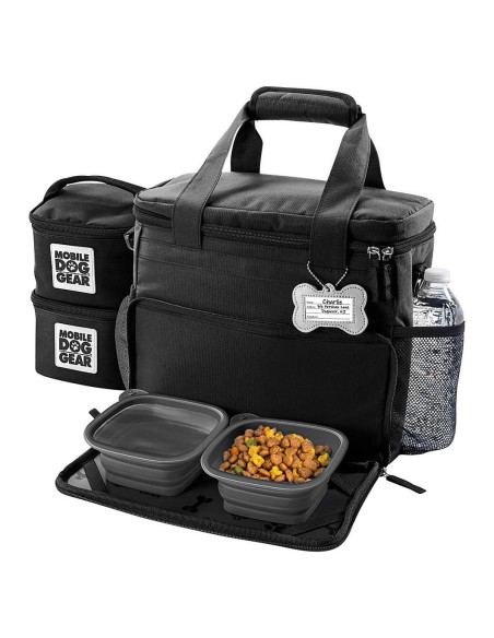 Bolsa de Viaje para Perros Mobile Dog Gear Week Away 38x15x30cm Negro