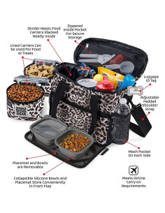 Bolsa de Viaje para Perros Mobile Dog Gear Week Away 38x15x30cm Negro 2