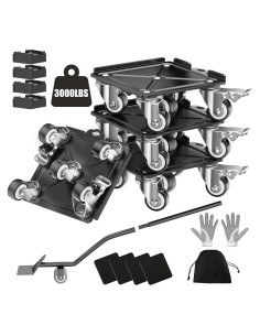 Dolly para Muebles LOYAL TIGER 1360 kg 5 Ruedas Antideslizantes