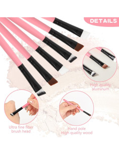 Set de Brochas de Maquillaje Urtlia Rosa 6 Piezas Precisión 2