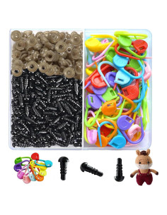 Ojos de Seguridad Tiazey 5mm Negros para Amigurumi y Manualidades