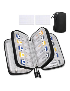 Funda Organizador USB Lacdo Negra - Gran Capacidad 4 Capas