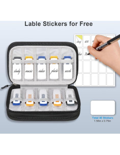 Funda Organizador USB Lacdo Negra - Gran Capacidad 4 Capas 2