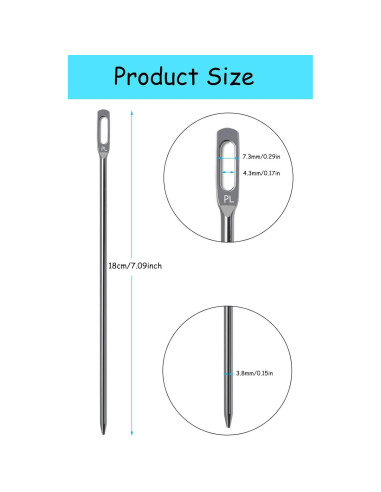 Enhebrador de Cuerda YEQIN 18cm para Pantalones y Abrigos