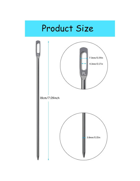 Enhebrador de Cuerda YEQIN 18cm para Pantalones y Abrigos