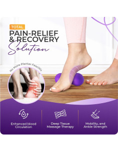 Rodillo de Masaje GROUND FORCE para Fascitis Plantar 10cm 2