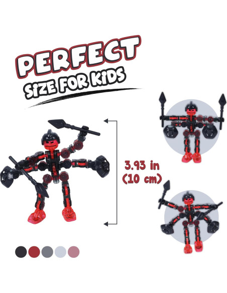 Set de 3 Figuras de Acción Klikbot Galaxy Zing - Stop Motion