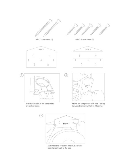 Mesa de Picnic para Ardillas Yoodie - Madera - Estilo Granja