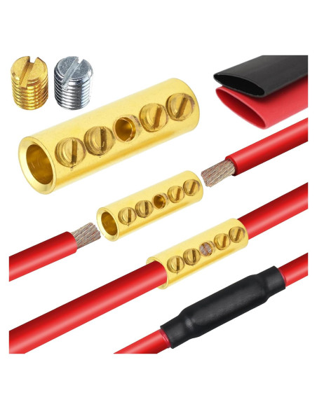 Conectores de Empalme Mecánico SVAAR 0 Gauge 6 PCS Cobre