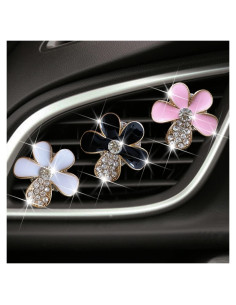 Clip de Ventilación para Auto Bling Daisy - 3 Pcs Ambientadores