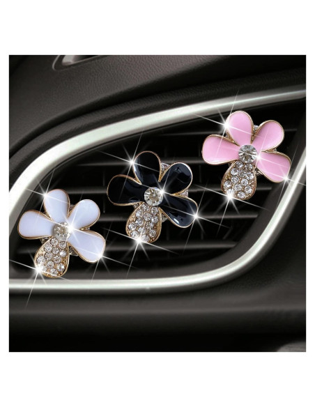 Clip de Ventilación para Auto Bling Daisy - 3 Pcs Ambientadores