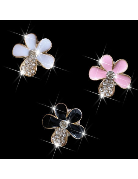 Clip de Ventilación para Auto Bling Daisy - 3 Pcs Ambientadores