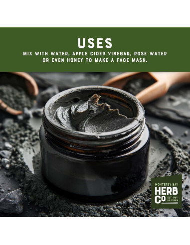 Polvo de Carbón Activado 0.45 kg Monterey Bay Herb Co - Cuidado Facial