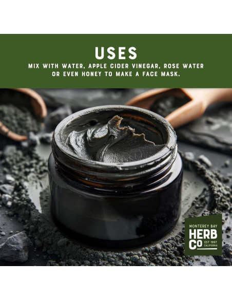 Polvo de Carbón Activado 0.45 kg Monterey Bay Herb Co - Cuidado Facial