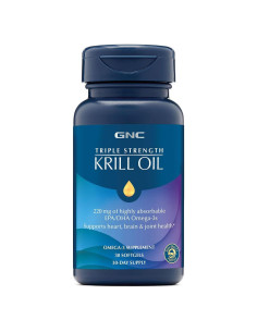 Suplemento Aceite de Krill GNC Triple Fuerza 220mg Omega 3