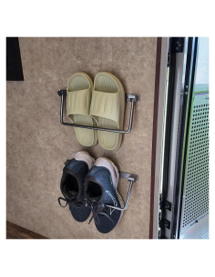 Estante Plegable para Zapatos Safoner - Organizador de Aluminio 2 Pzs