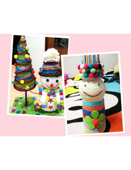 Pompones de Alta Elasticidad Dragón 150PCS DIY Multicolor