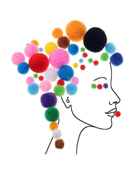 Pompones de Alta Elasticidad Dragón 150PCS DIY Multicolor