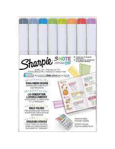Juego de Marcadores Doble Punta Sharpie S-Note Duo 16 Colores 2