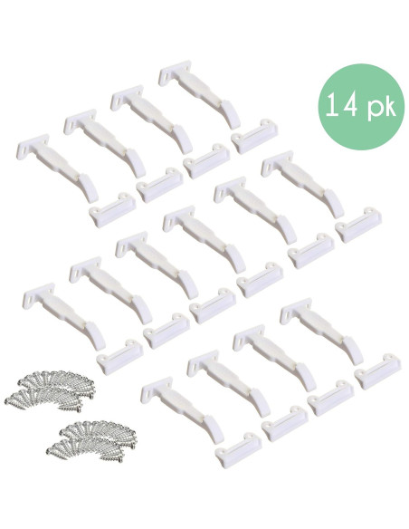Bloqueos de Seguridad para Gabinetes Little Chicks CK034 - 14 Piezas