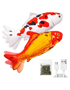 Juguete Interactivo para Gatos TOOGE Pez Movible Cargable USB