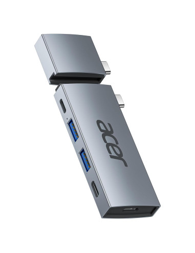 Hub USB-C Acer 6 en 2 para MacBook Pro/Air M1 M2 M3 4K