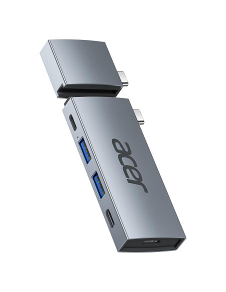 Hub USB-C Acer 6 en 2 para MacBook Pro/Air M1 M2 M3 4K