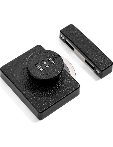 Cerradura de Gabinete INIRET Negra Sin Llave 3 Dígitos Antirrobo