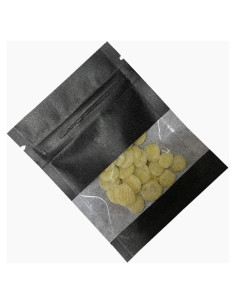 Bolsas de Papel Kraft Negro FERENLI 100 Pcs 7x9 cm Reutilizables