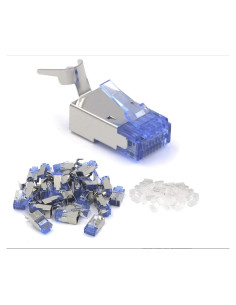 Conectores RJ45 Cat6A VCELINK Blindados Paquete de 25