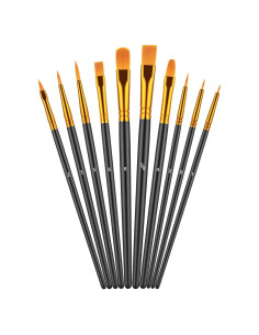 Juego de Pinceles Artstorys 10 Piezas para Pintura Acrílica