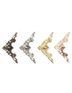 120 Piezas Esquinas de Libro de Metal Vintage CATOSUM