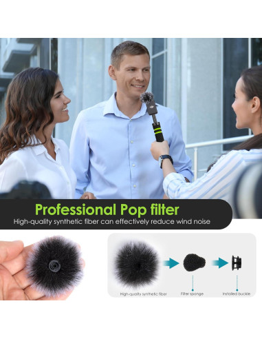 Filtro de viento para micrófono lavalier DJI MIC - 2 Pcs YOUSHARES