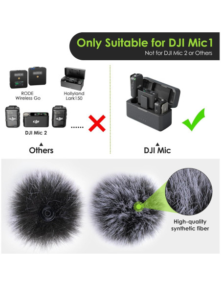 Filtro de viento para micrófono lavalier DJI MIC - 2 Pcs YOUSHARES