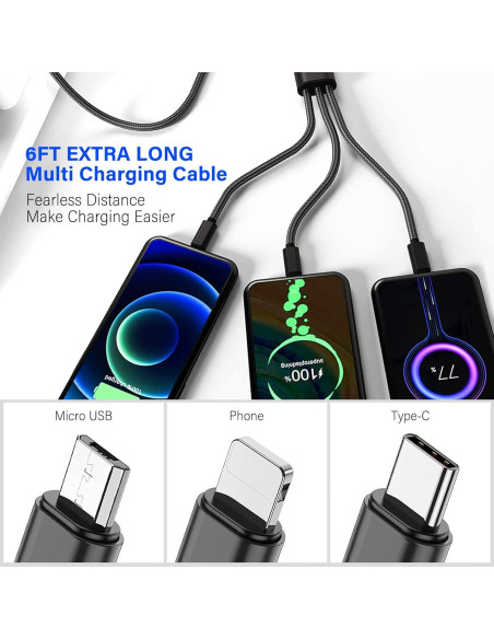 Cargador 3-en-1 USB YCWZZH para Apple TV, iPad, AirPods