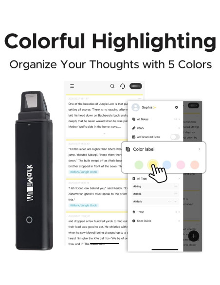 Marcador Digital VYU iMark para Lectura y Anotaciones